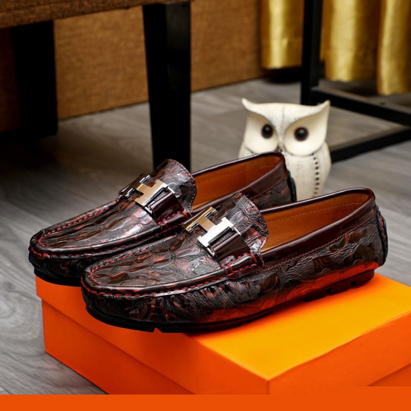 H**mes leather shoes
